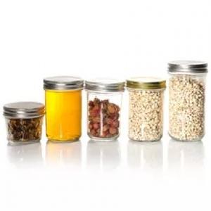 Free Sample 100Ml 200Ml 250Ml 350Ml 500Ml 650Ml Wide Mouth Storage Jam Pickle Caviar Jar Mason Glass Jar