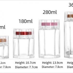 Acrylic cover six-sided that is thickened honey bottle pickle bottle jam mason jar Acrylic cover six-sided that is thickened honey bottle pickle bottle jam mason jar