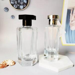 Hexagonal Bottom Perfume Glass Fine Mist clear Spray Bottles
