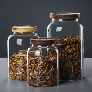 High borosilicate glass storage jar