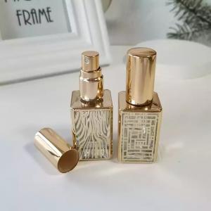 Hot stamping gold glass perfume bottle 12ml