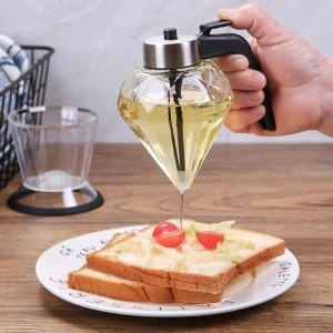 Kitchen Honey Pot With Holder Olive Can Utensils Bottle Diamond Glass Oil Glass Syrup Dispenser Kitchen Honey Pot With Holder Olive Can Utensils Bottle Diamond Glass Oil Glass Syrup Dispenser