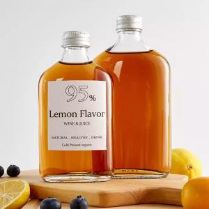 Refilling Cold Brew 100 ml 200 ml Square Flat Hip Flask Glass Bottle For Liquor