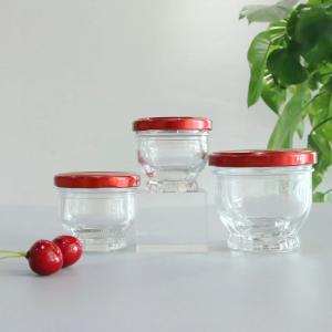  Round food glass jar Luxury brand, bird's nest glass jar