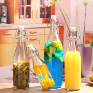 custom swing top glass bottle beverage bottle wine glass bottle with caps